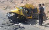 یک فوتی و یک مصدوم درتصادف خودرو سواری سمند و تریلی در محور تنگ چنار مهریز 