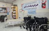اهدای تجهیزات پزشکی خیرین به بانک امانات هلال‌احمرشهرستان اشکذر