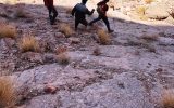 عملیات نفس‌گیر ۳ ساعته نجات فرد گرفتار در ارتفاعات چک‌چک/ نجاتگران هلال‌احمر فرد حادثه‌دیده را به منطقه امن منتقل کردند