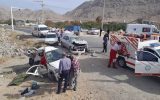 امدادرسانی به مصدومین تصادف دو خودرو سواری در محور سانیج به سخوید / یک کشته و دو مصدوم 